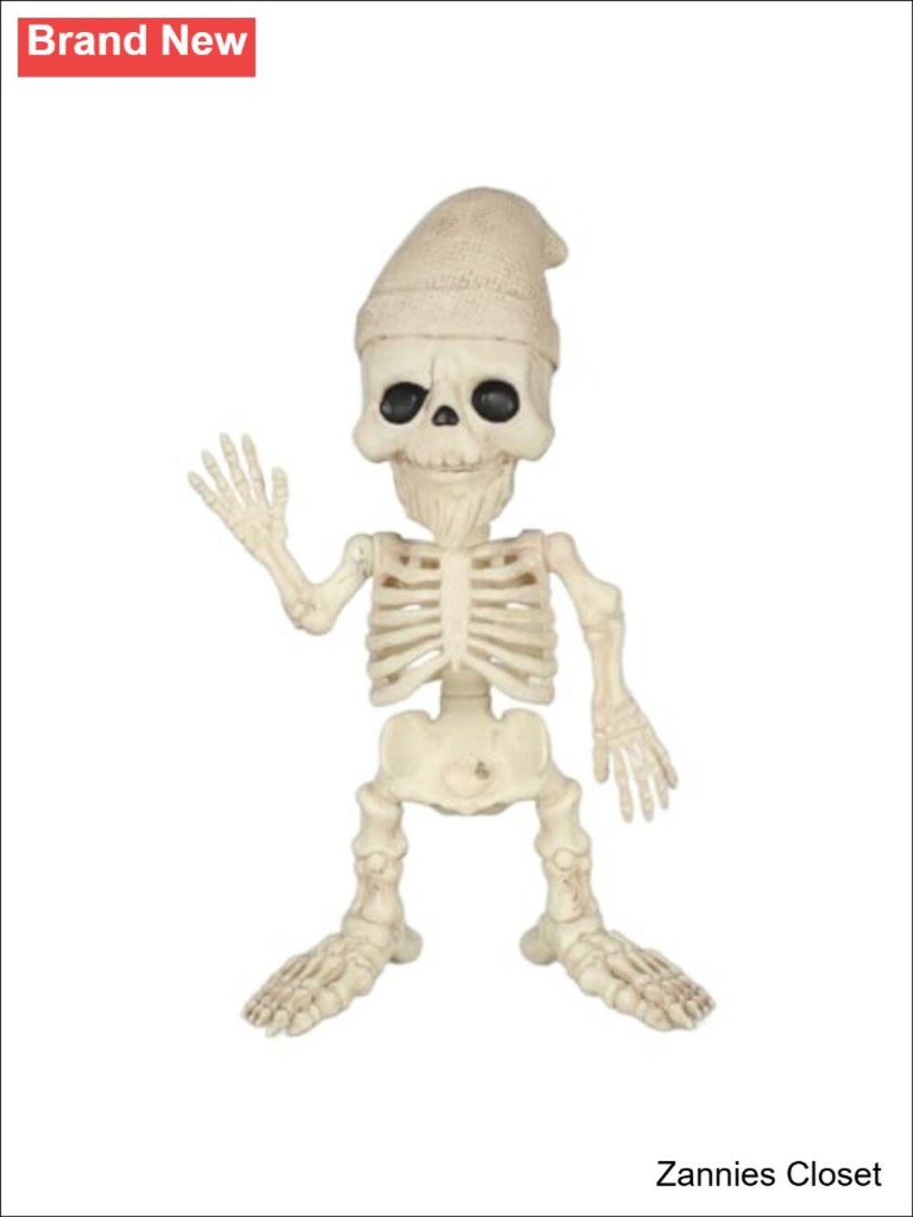 👻 Seasons 12" Skeleton Gnome Figurine Halloween Decoration All-Weather Plastic